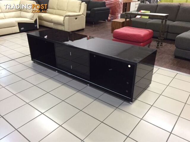 GLOSS BLACK TV UNIT 214CM