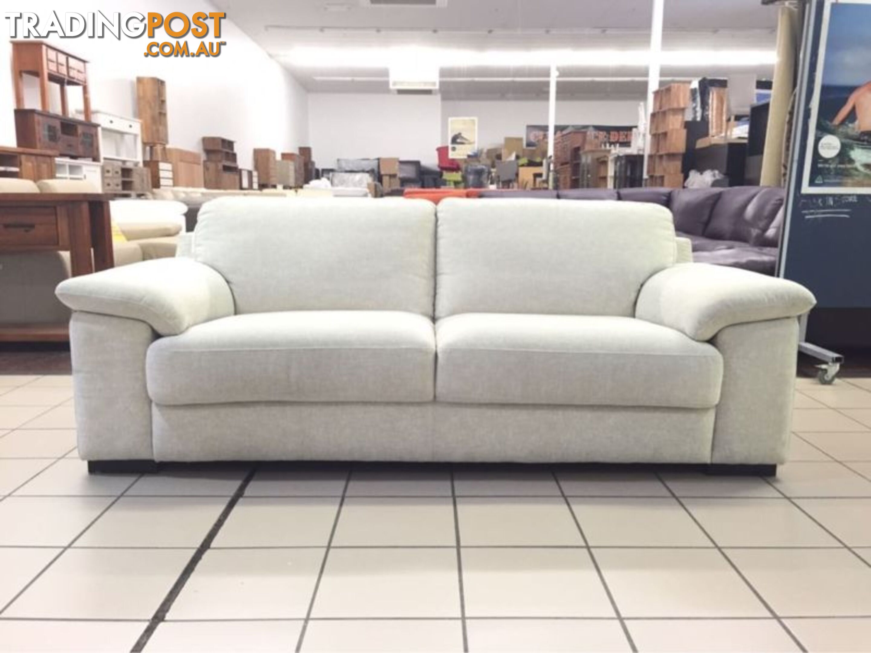 3 SEATER LOUNGE (BEIGE) FABRIC