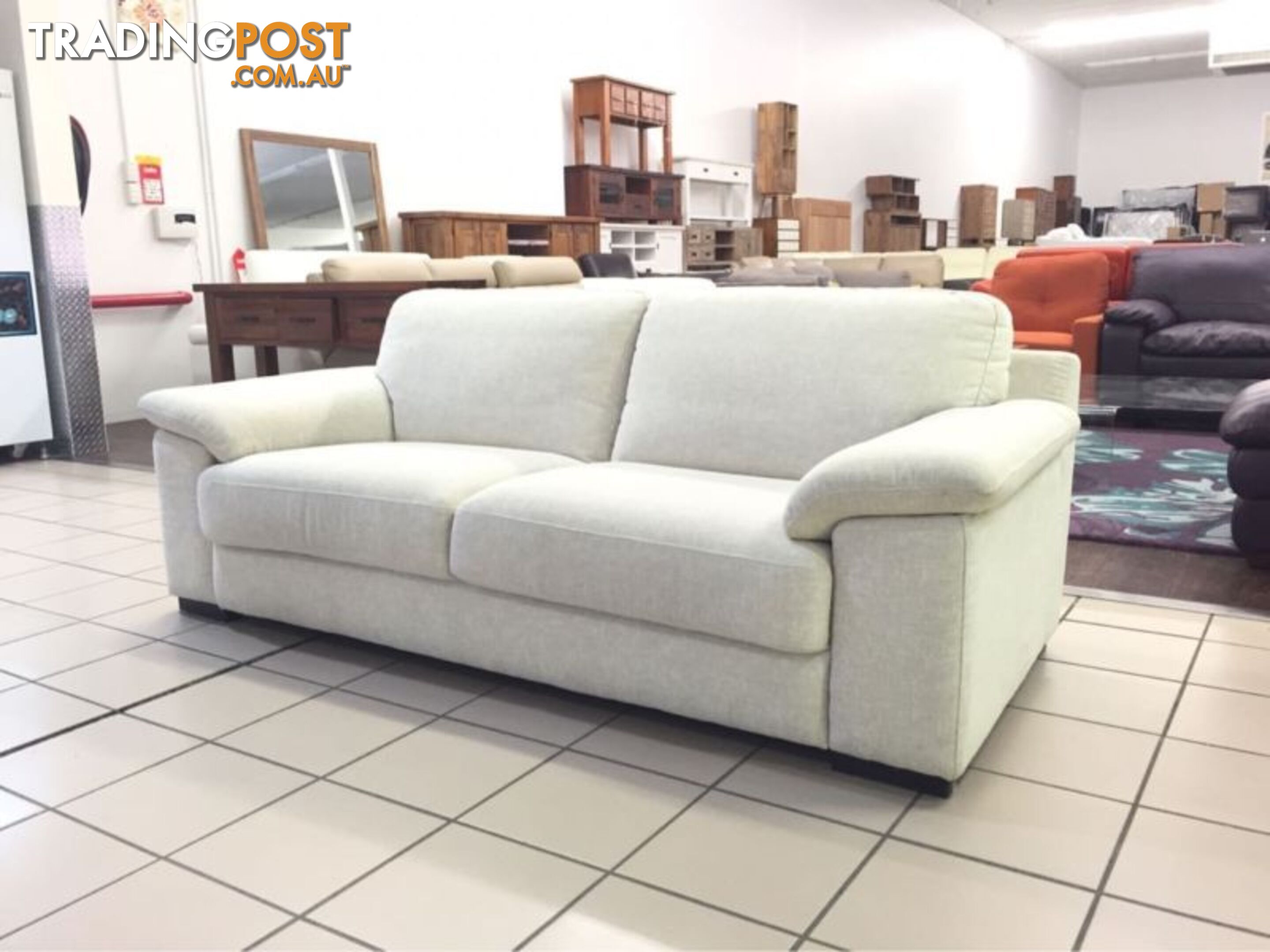 3 SEATER LOUNGE (BEIGE) FABRIC