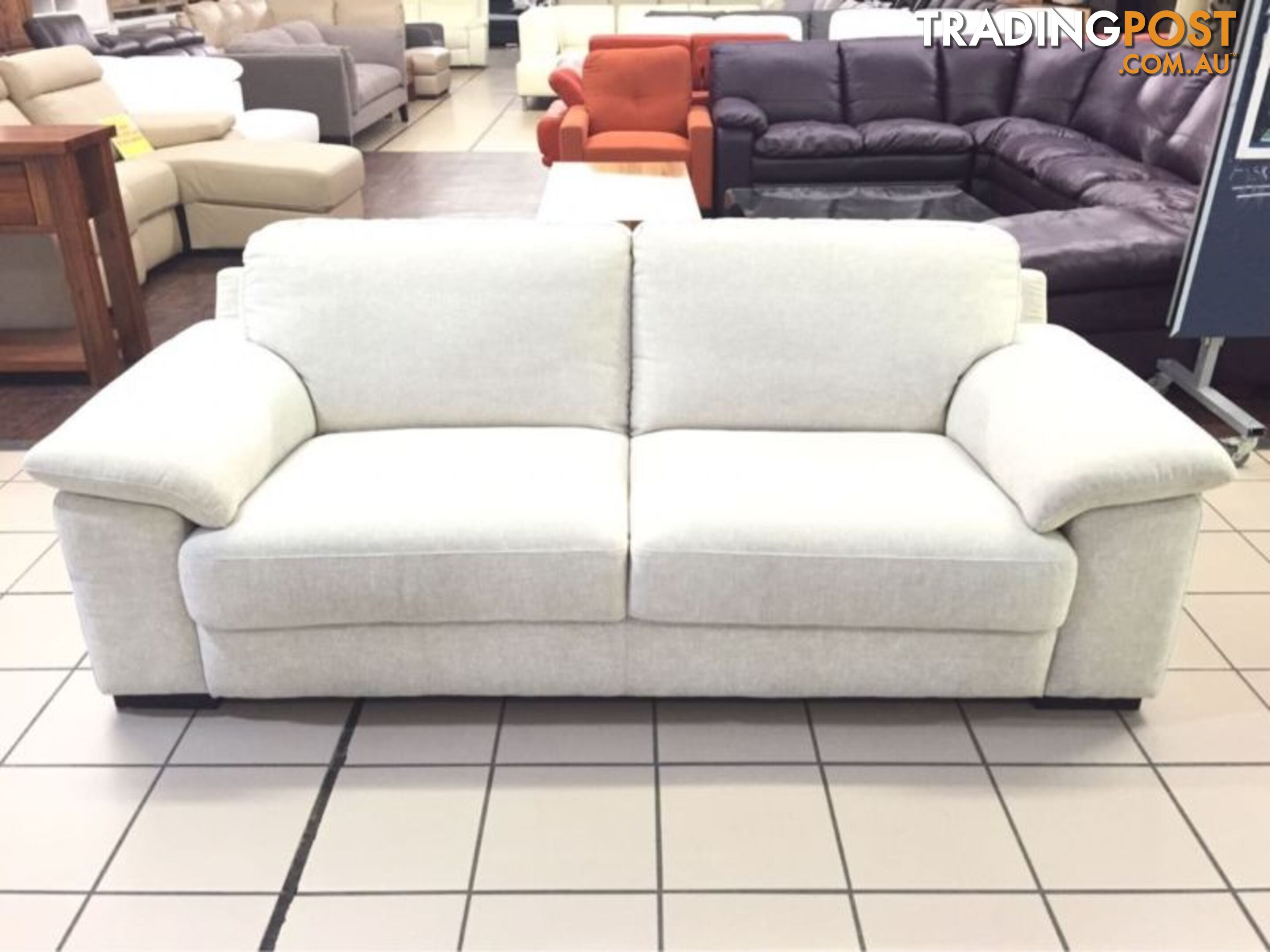 3 SEATER LOUNGE (BEIGE) FABRIC