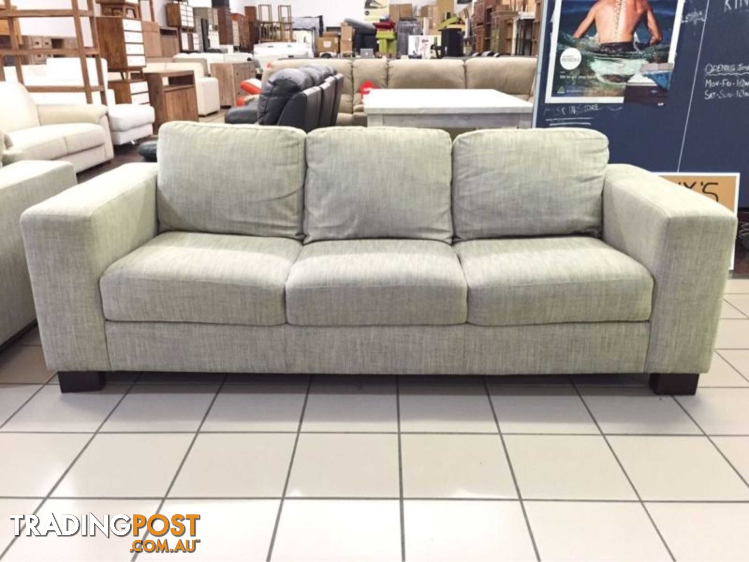 CLEARANCE YAMBA 3 + 2 SEATER PARK WHEAT