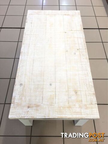 CLEARANCE PALMER COFFEE TABLE RUSTIC WHITE