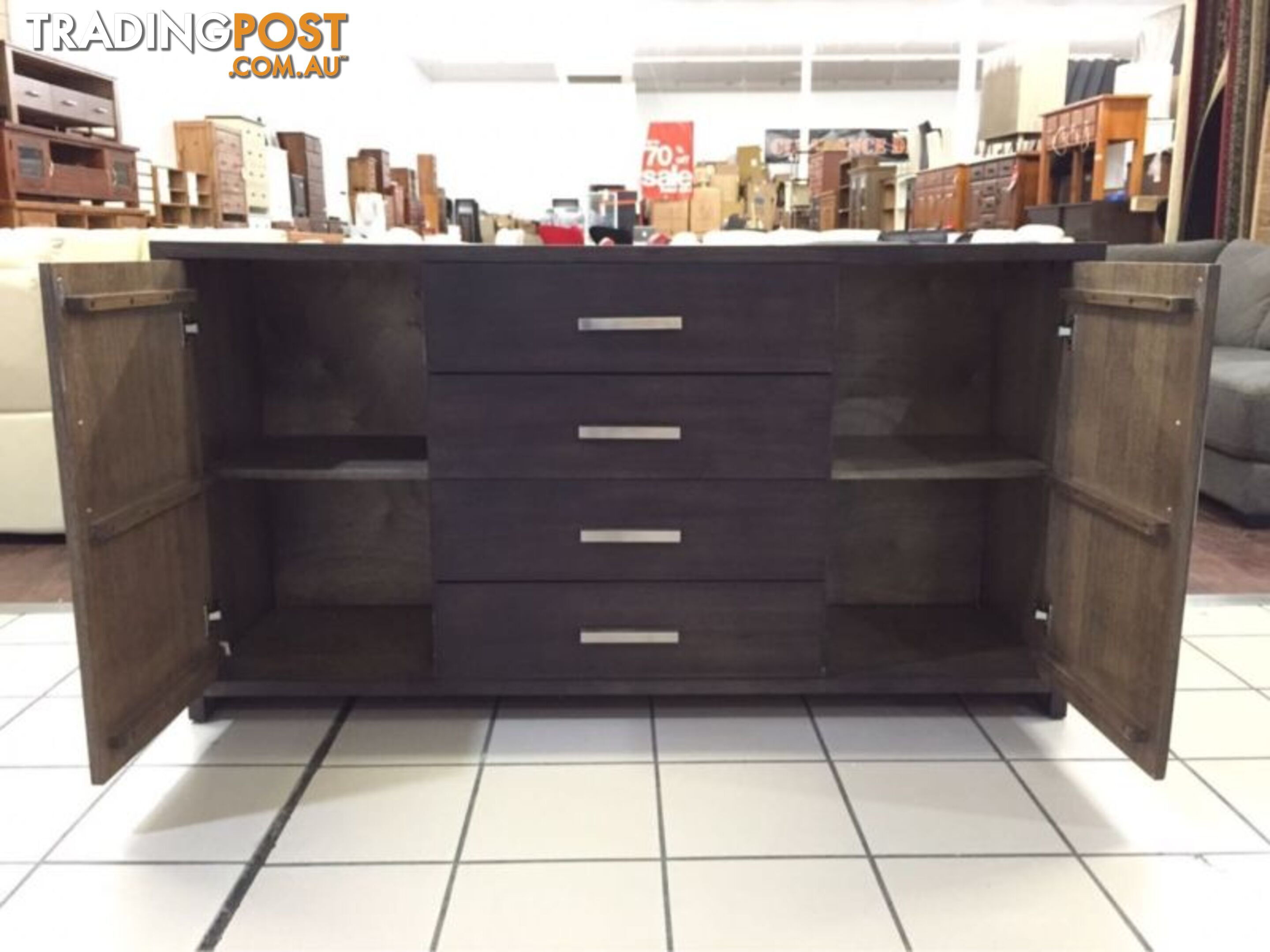 CLEARANCE - SOLID TASMANIAN OAK WOOD DINING BUFFET