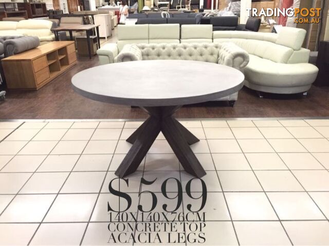 BRAND NEW & FACTORY SECOND DINING TABLES CLEARANCE
