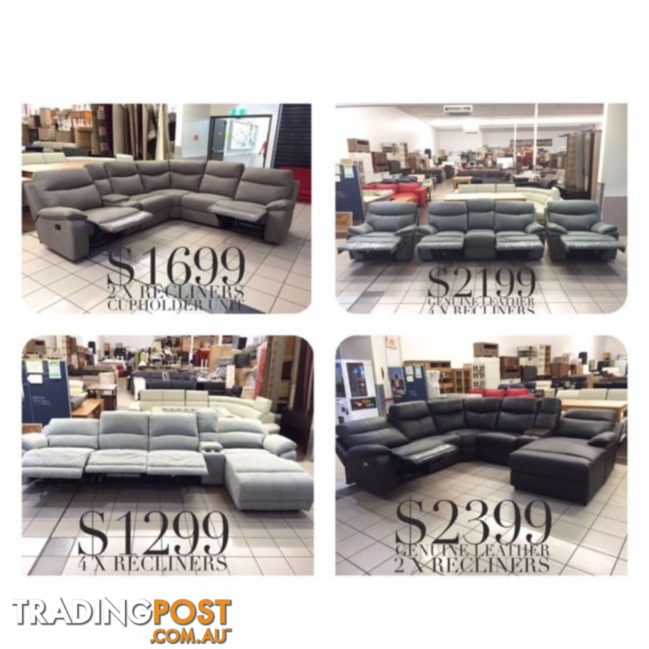 LOUNGE CLEARANCE! BRAND NEW, FACTORY SECONDS, EX DISPLAY...