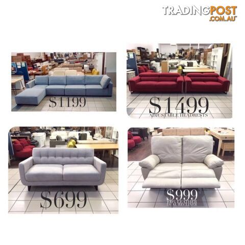 LOUNGE CLEARANCE! BRAND NEW, FACTORY SECONDS, EX DISPLAY...