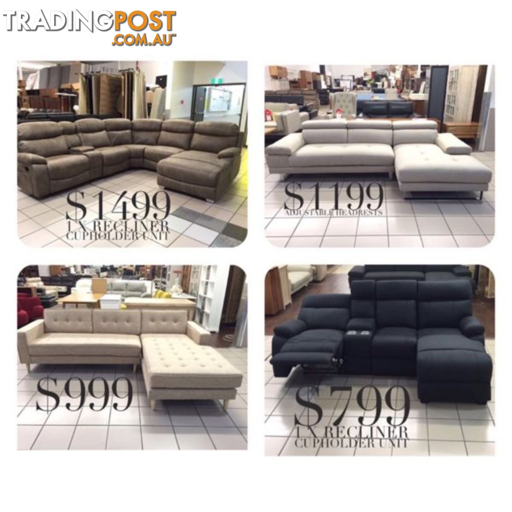 LOUNGE CLEARANCE! BRAND NEW, FACTORY SECONDS, EX DISPLAY...