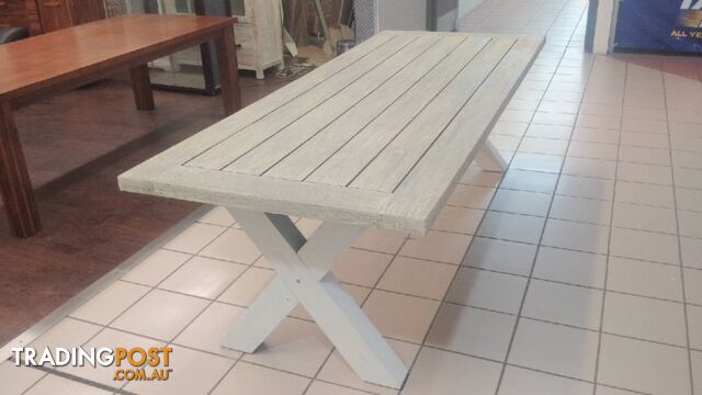 BRAND NEW - 250CM DINING TABLE - ACACIA WOOD