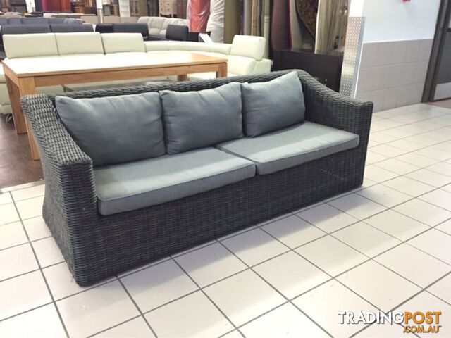 CLEARANCE 3 SEAT WICKER OUTDOOR SOFA