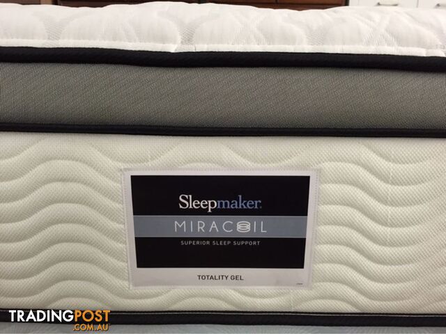 SLEEPMAKER MIRACOIL TOTALITY GEL QUEEN MATTRESS