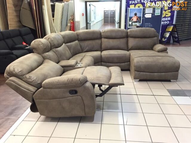 THE IMPERIAL MODULAR LOUNGE SUITE W/ CHAISE & RECLINER