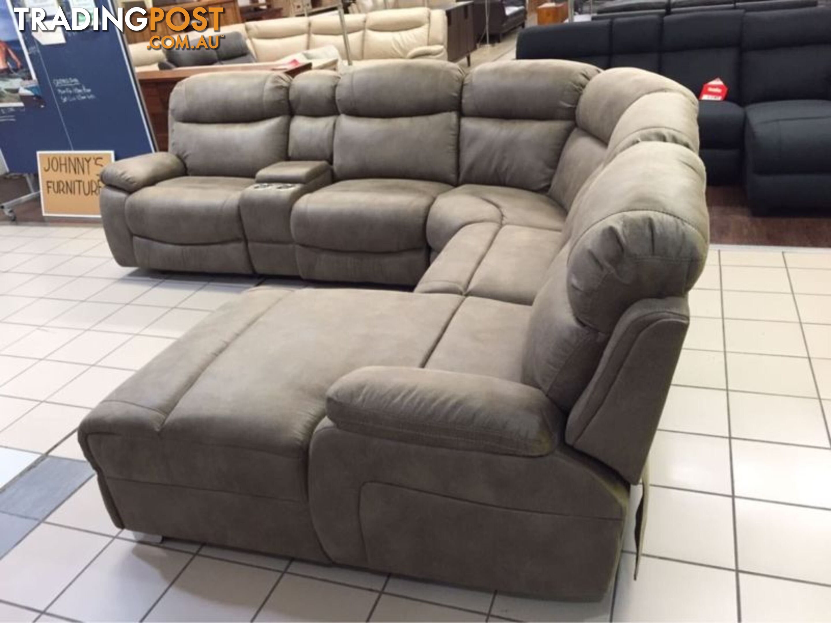 THE IMPERIAL MODULAR LOUNGE SUITE W/ CHAISE & RECLINER