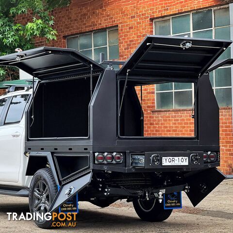 T3/X1 1800MM CANOPY AND TRAY COMBO BLACK