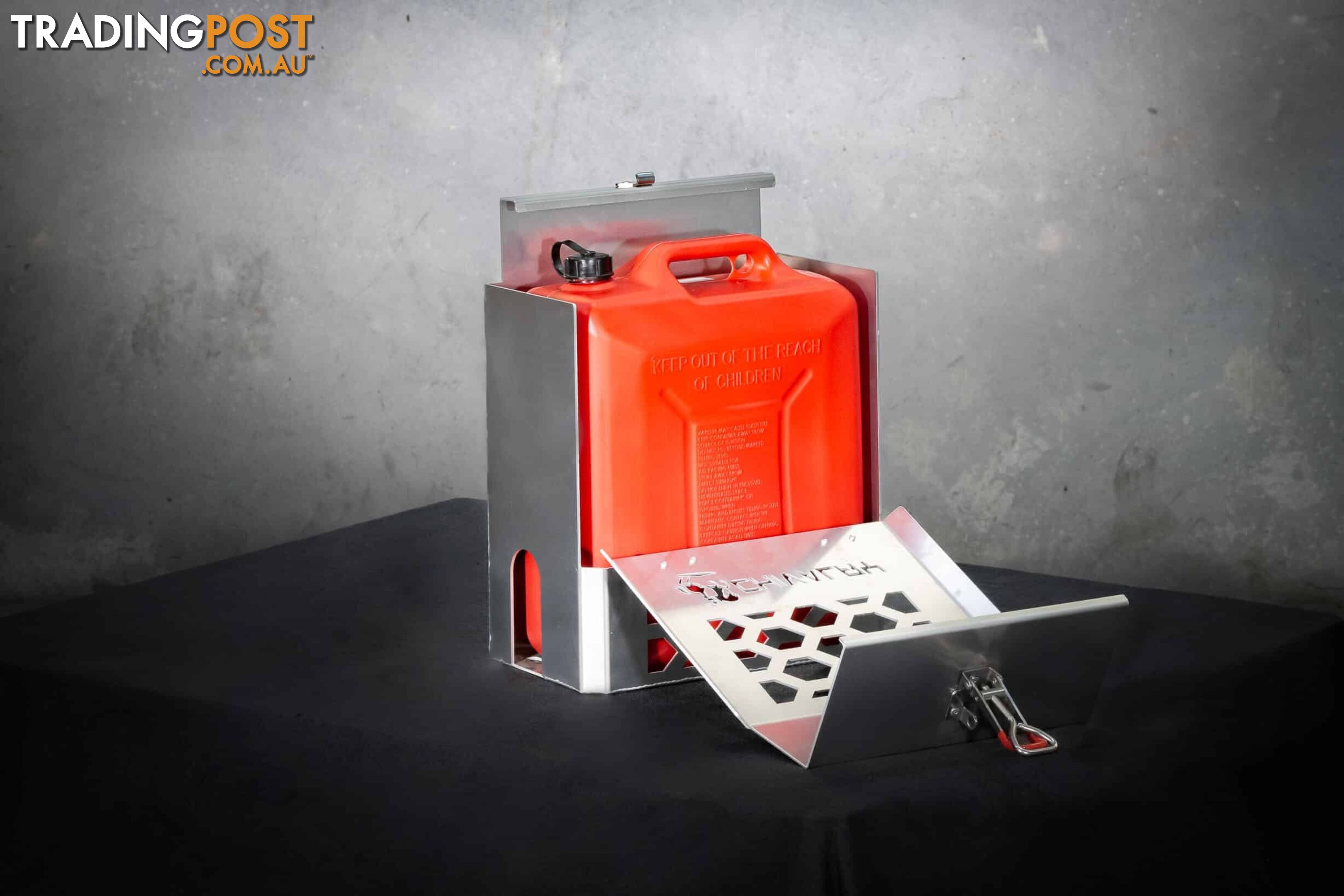 LOCKABLE JERRY CAN HOLDER- FLAT ALLOY 20L
