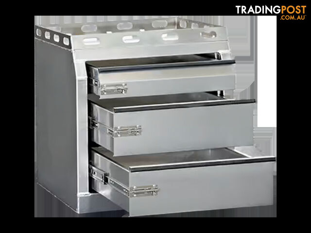 ALUMINIUM 3 DRAWER UNIT