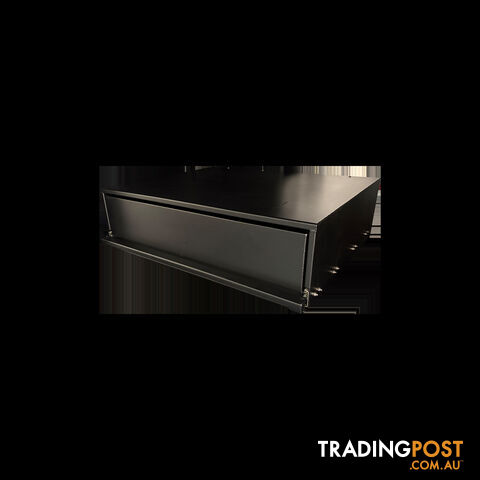 900MM ALUMINIUM DRAWER BLACK