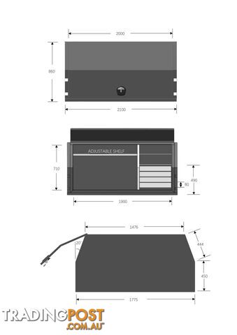 X1-2100 F/P DRAWER SET