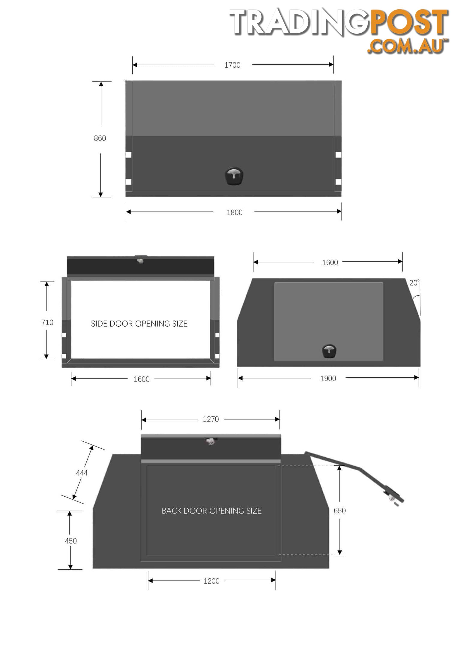 X1-WIDE 1800 F/P 3 DOORS