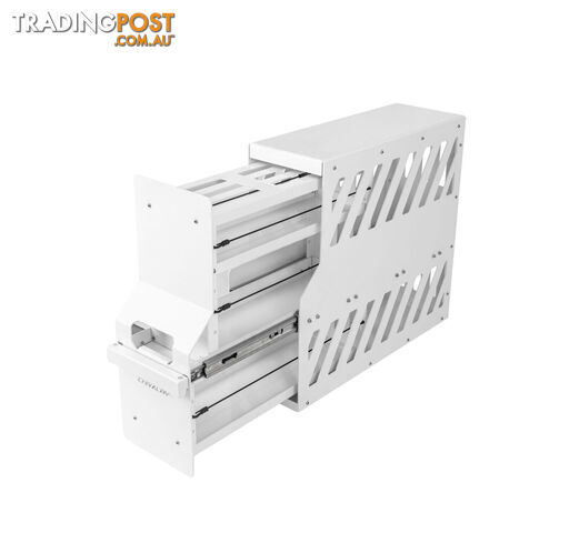 ALUMINIUM PANTRY SLIDE WHITE