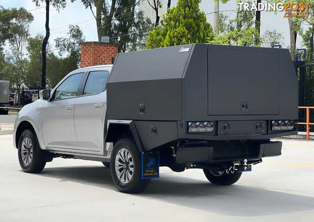 S3 1800MM UNISTRUT FLOOR SERVICE BODY FLAT ALLOY WITH 3 DOOR â BLACK