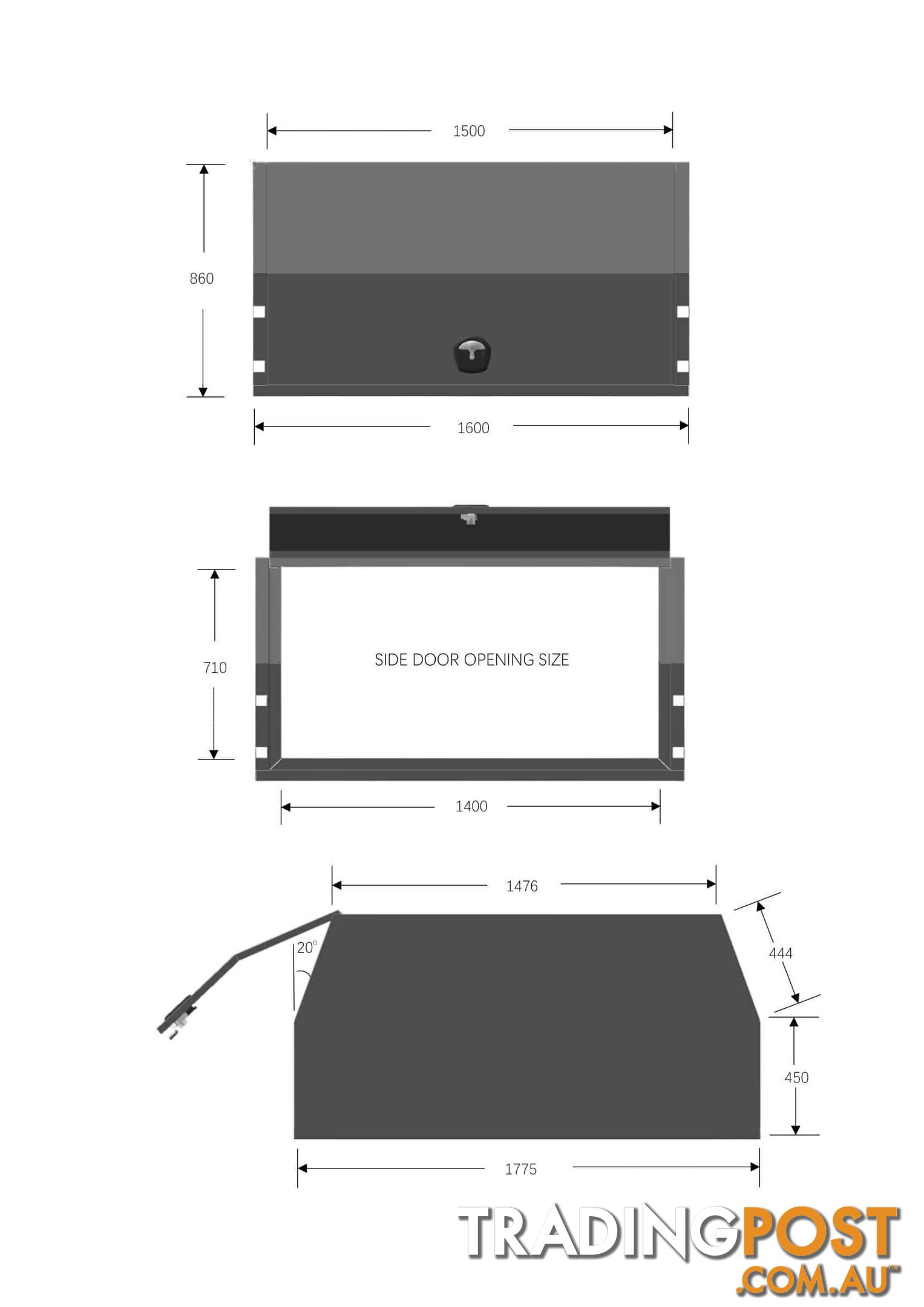 T1/X1 1600MM F/P PART TRAY COMBO DEAL