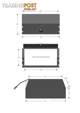 T1/X1 1600MM F/P PART TRAY COMBO DEAL