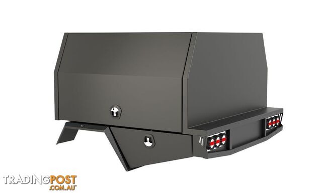 S3 1650MM UNISTRUT FLOOR SERVICE BODY (1800MML BASE) FLAT ALLOY WITH 2 DOOR...
