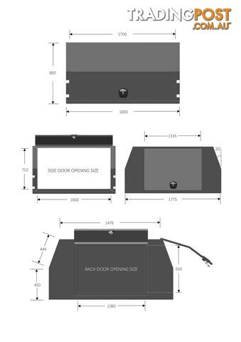 T1/X1 1800MM 3 DOORS F/P COMBO DEAL