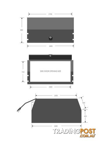 X1-WIDE 1800 F/P 2 DOORS