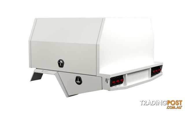 S3 1650MM UNISTRUT FLOOR SERVICE BODY (1800MML BASE) FLAT ALLOY WITH 2 DOOR...