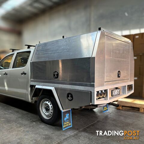 T3/X1 1800MML TRAY AND CANOPY RAW ALLOY COMBO