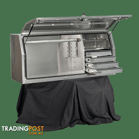 2100MM FULL OPENING TOOLBOX H86 FLAT PLATE WITH 4 DRAWERS