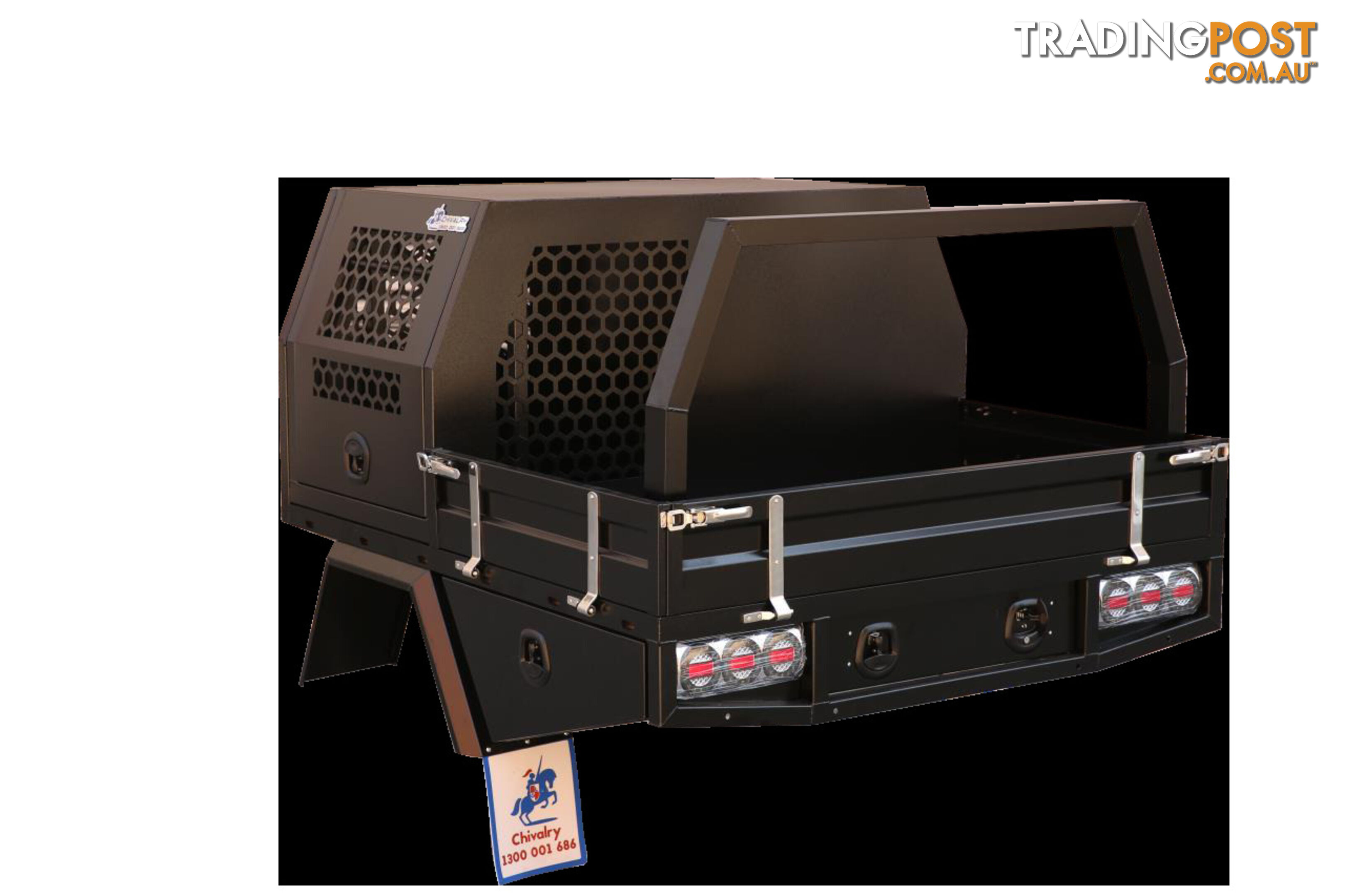 T3-1800 DUAL CAB FULL TRAY BLACK