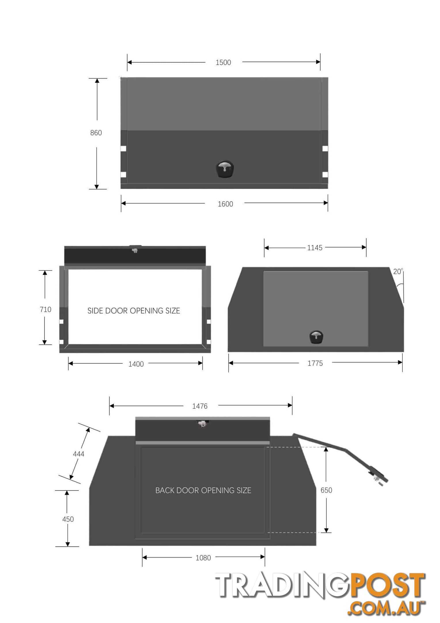 X1-1600 F/P 3 DOORS JACK OFF