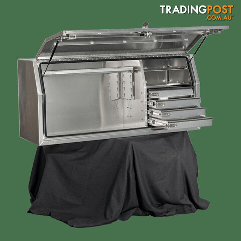 2400MM FULL OPENING TOOLBOX H86 FLAT PLATE WITH 4 DRAWERS