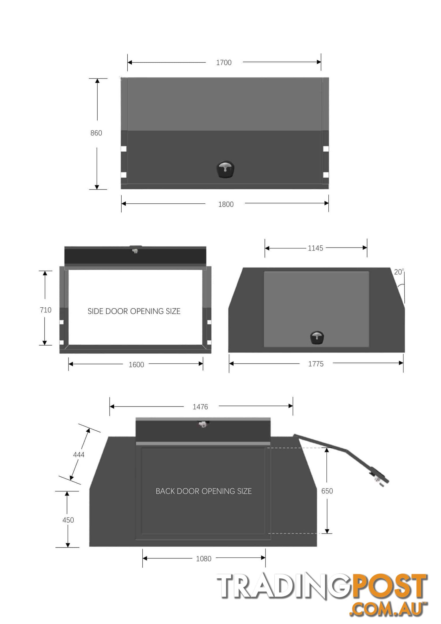 X1-1800 C/P 3 DOORS JACK OFF