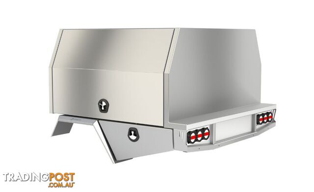 S3 1650MM UNISTRUT FLOOR SERVICE BODY (1800MML BASE) FLAT ALLOY WITH 2 DOOR RAW...