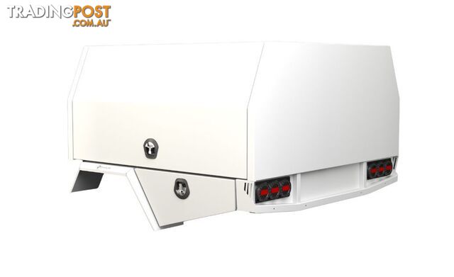 S3 1800MM UNISTRUT FLOOR SERVICE BODY FLAT ALLOY WITH 2 DOOR WHITE