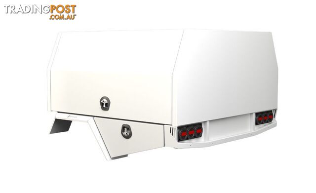 S3 2100MM EXTRA UNISTRUT FLOOR SERVICE BODY FLAT ALLOY WITH 3 DOOR WHITE