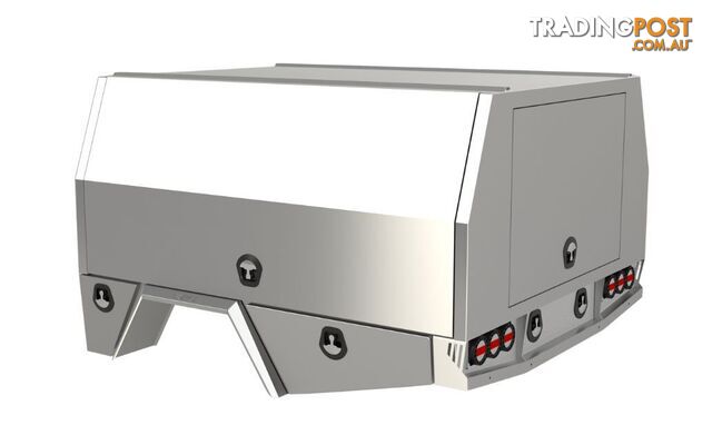 S3 2400MM SINGLE CAB UNISTRUT FLOOR SERVICE BODY FLAT ALLOY WITH 3 DOOR RAW