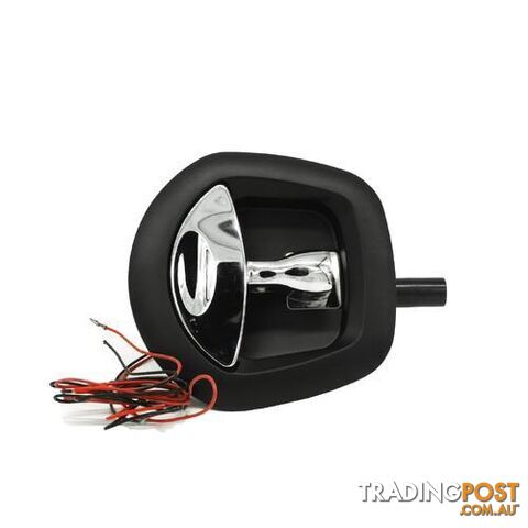 WHALE TAIL CENTRAL-CONTROLLED LOCK-BLACK/CHROME