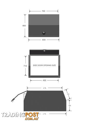 X1-600 C/P DOG BOX