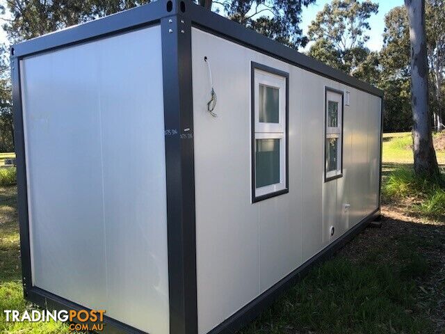 6 x 2.2m Portable Donga - 2 rooms office/bedroom/bathroom/kitchenette