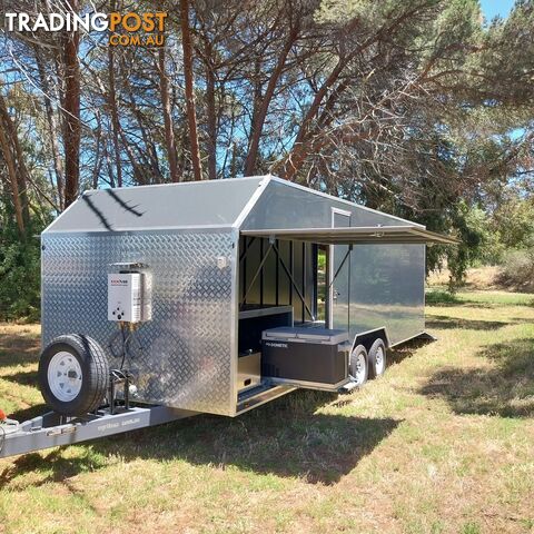 Enclosed Trailer with Camping Facilities