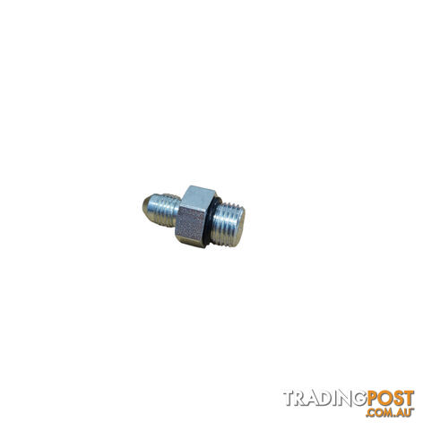 Straight 9/16″ UNO to 7/16″ JIC Fitting with Restrictor (EQ1403)