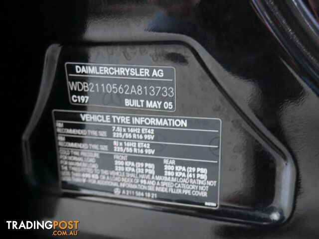 2005 MERCEDES-BENZ E350 ELEGANCE 211 4D SEDAN