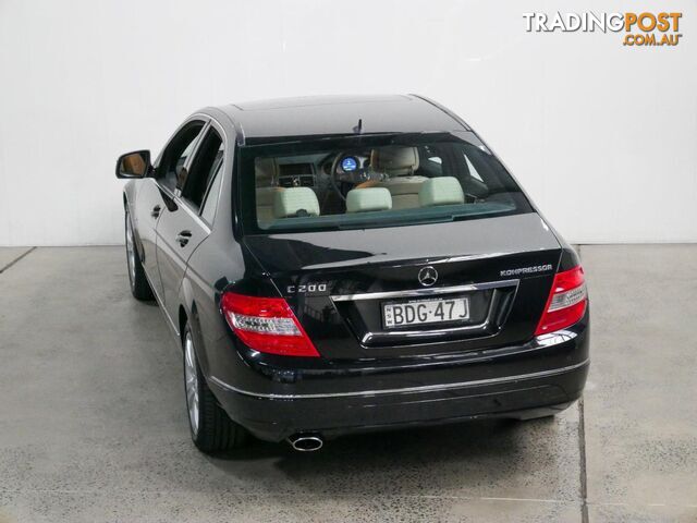 2007 MERCEDES-BENZ C200 KOMPRESSORCLASSIC W204 4D SEDAN