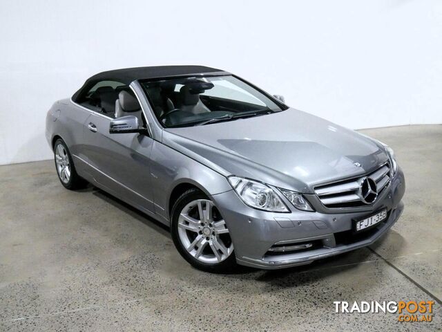 2012 MERCEDES-BENZ E250 CDIELEGANCEBE 207MY12 2D CABRIOLET