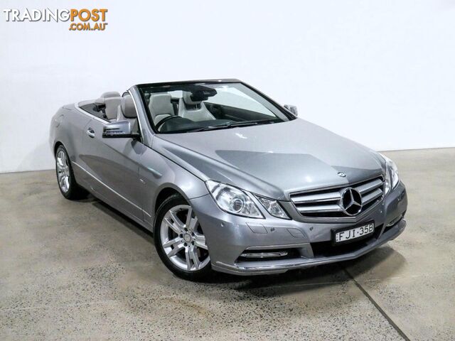 2012 MERCEDES-BENZ E250 CDIELEGANCEBE 207MY12 2D CABRIOLET