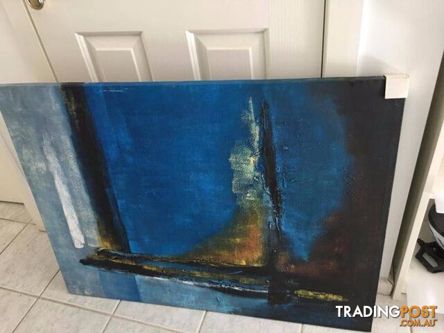 Large canvas painting